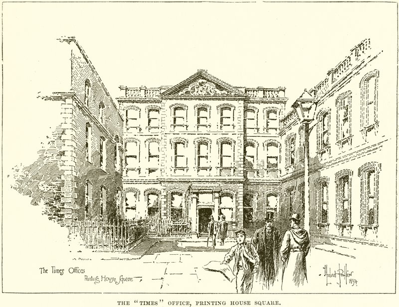Times Office, Printing House Square av English School