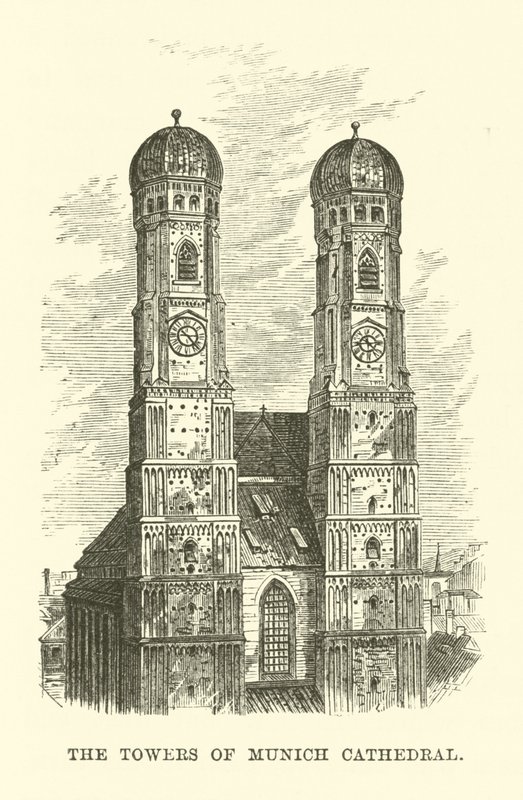 Tornen i Münchens katedral av English School