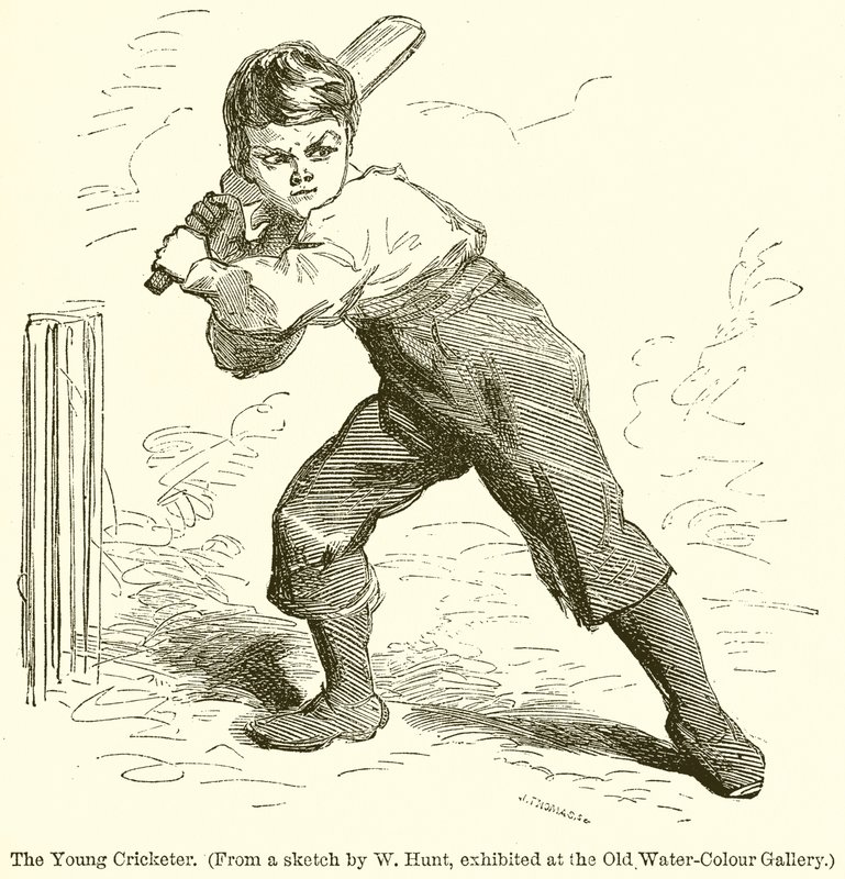 Den unga cricketspelaren av English School