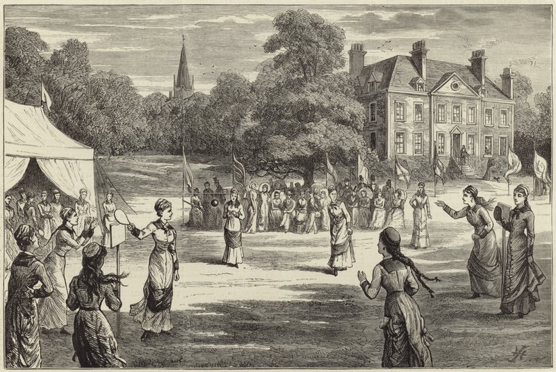 Det antika nationella spelet pallboll av English School