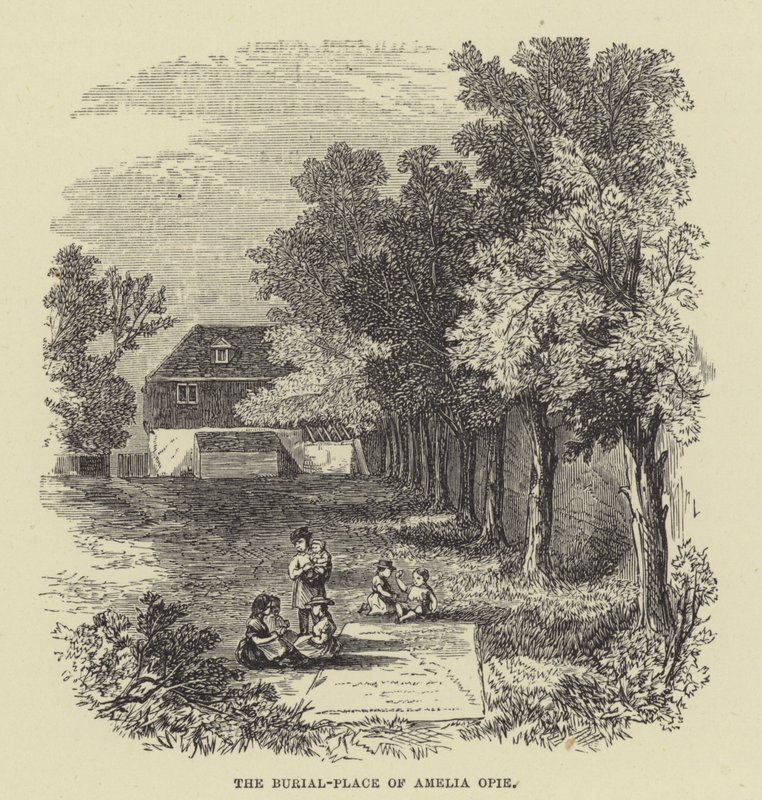 Amelia Opies gravplats (gravyr) av English School