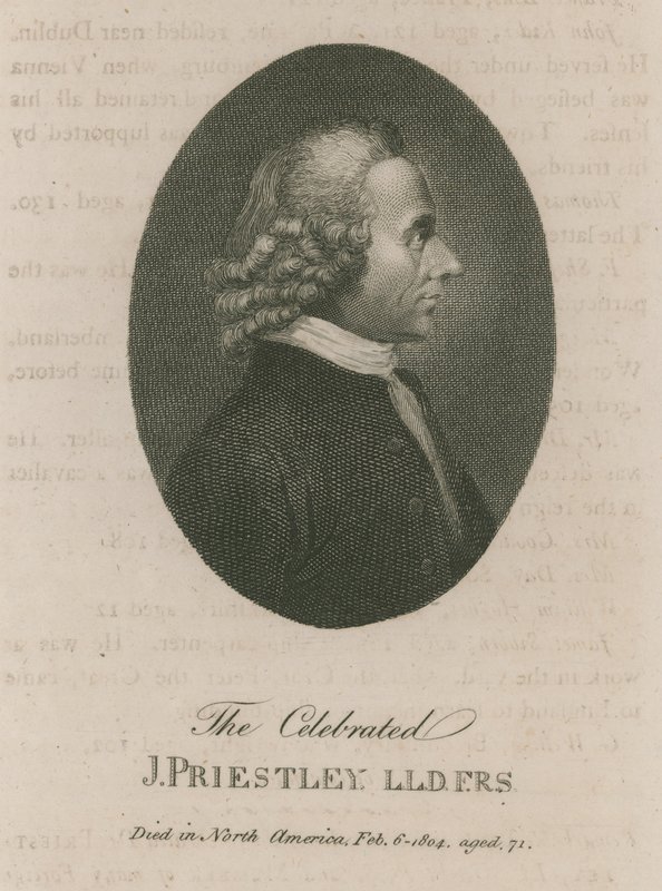 Den hyllade Joseph Priestley av English School