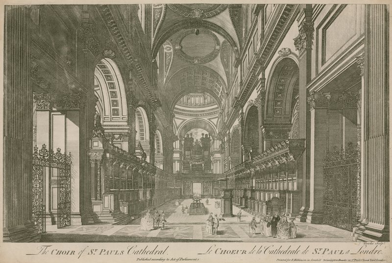 Kören i St Pauls Cathedral, London av English School