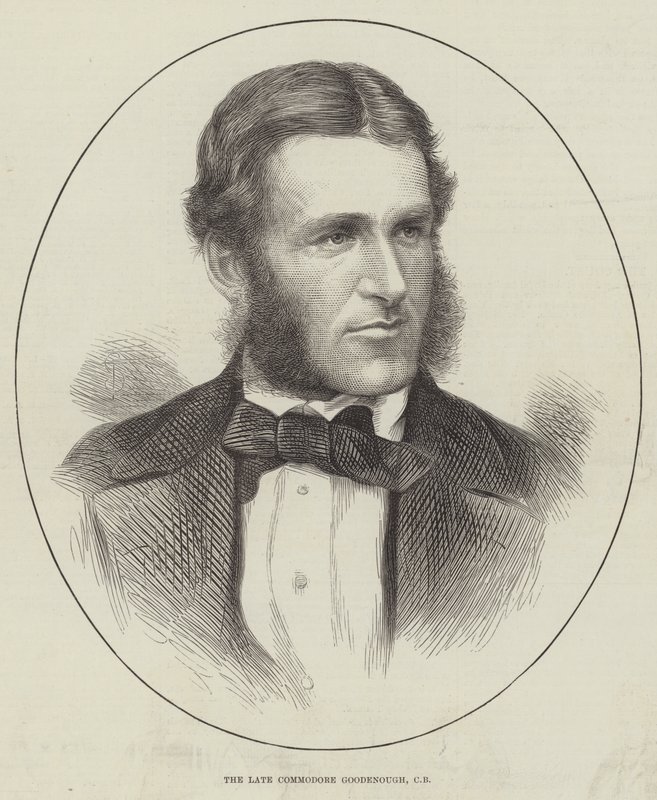 Den framlidne Commodore Goodenough, CB (gravyr) av English School