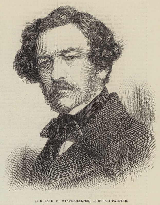 Den bortgångne F Winterhalter, porträttmålare (gravyr) av English School