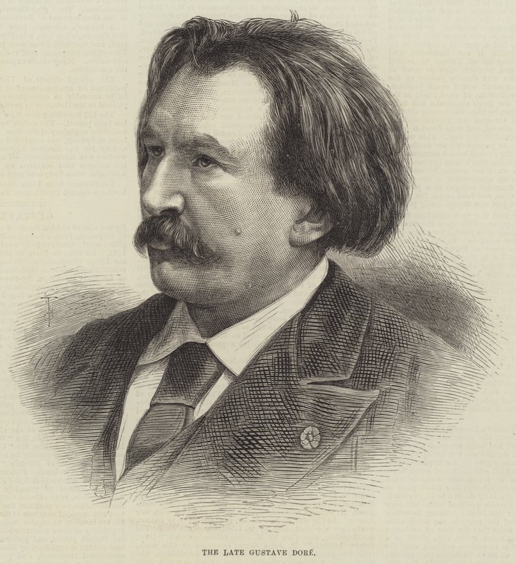 Den bortgångne Gustave Dore (gravyr) av English School