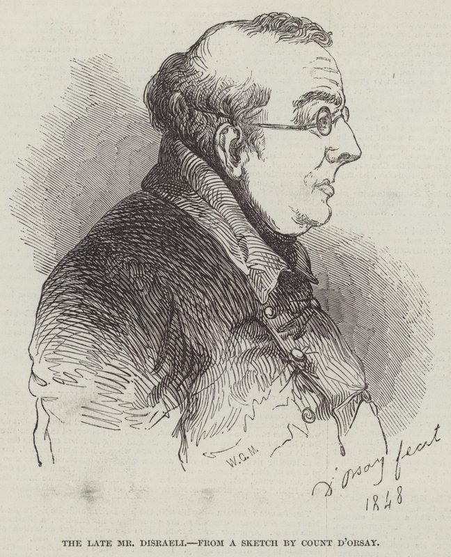 Den bortgångne herr Disraeli (gravyr) av English School