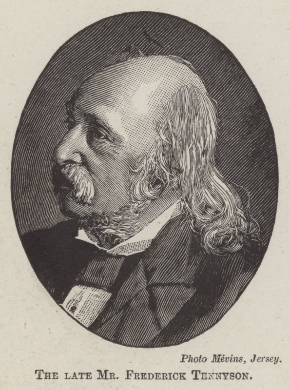 Den framlidne herr Frederick Tennyson (gravyr) av English School