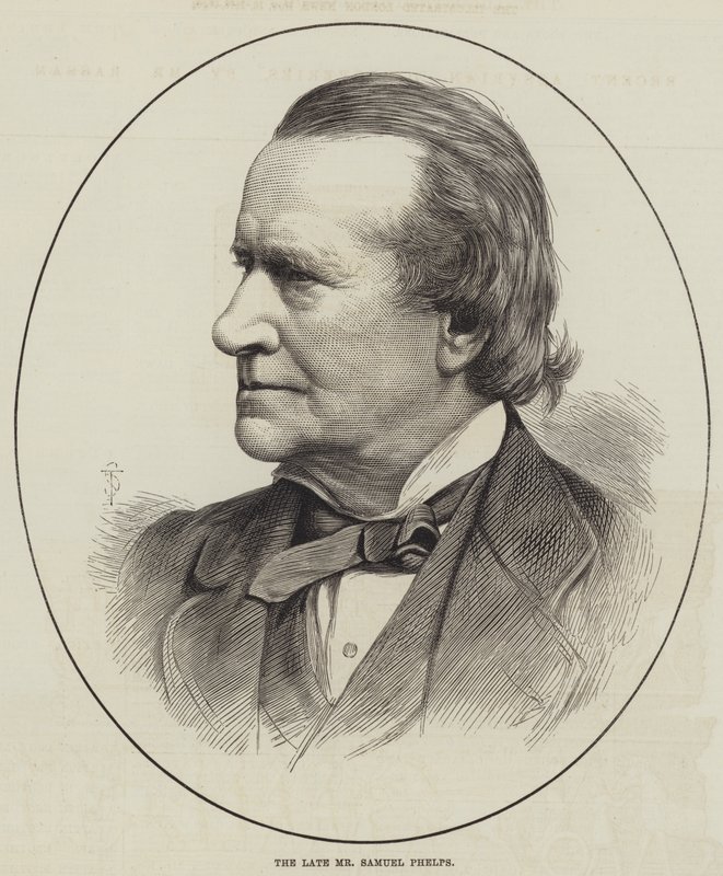 Den bortgångne herr Samuel Phelps (gravyr) av English School