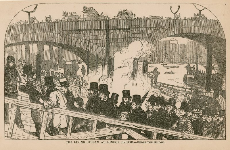 Livströmmen vid London Bridge av English School