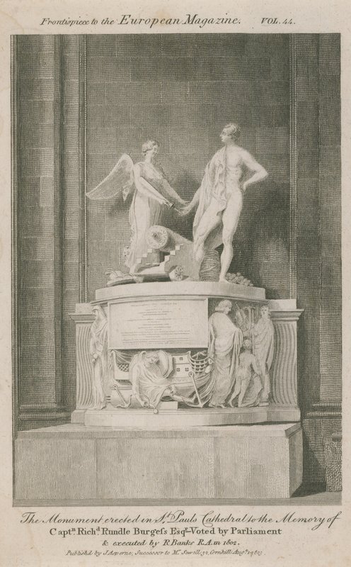 Monumentet uppfört i St Pauls Cathedral av English School