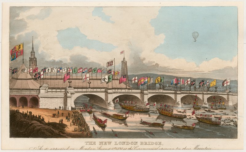 Öppnandet av New London Bridge av English School
