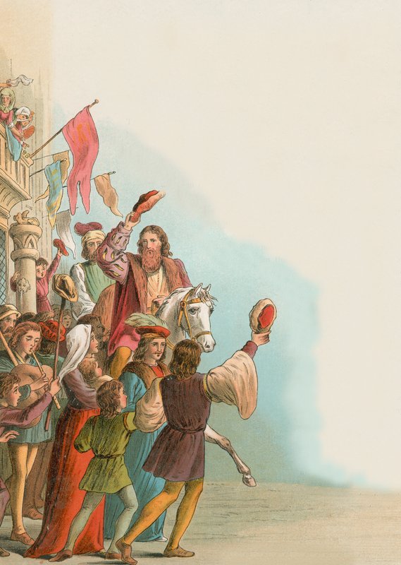 Mottagandet av Columbus i Spanien av English School