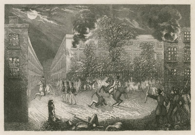 Upploppen i Bristol, 1831 av English School