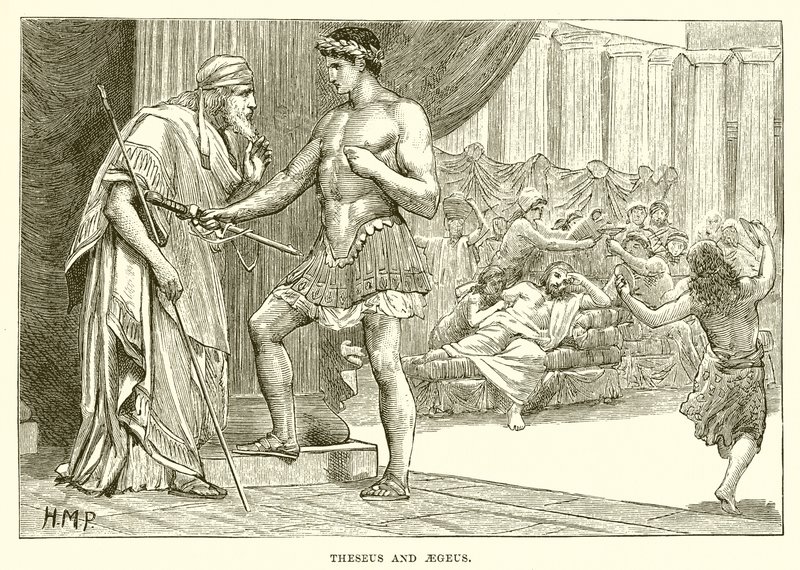 Theseus och Aegeus av English School