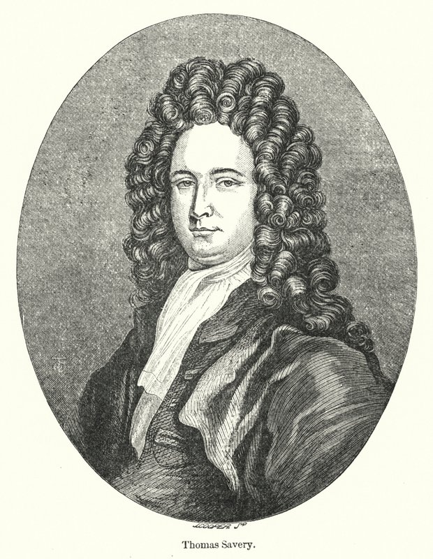 Thomas Savery (gravyr) av English School