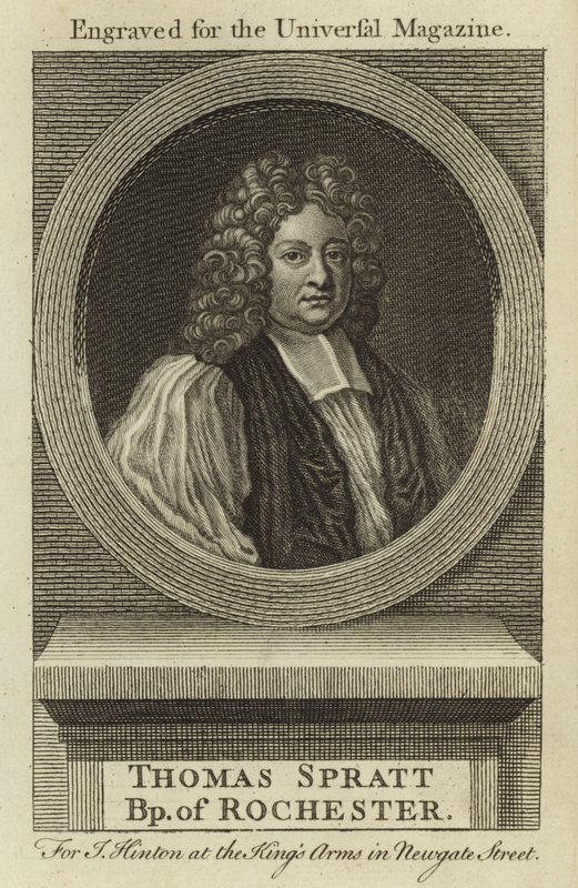 Thomas Spratt, biskop av Rochester av English School