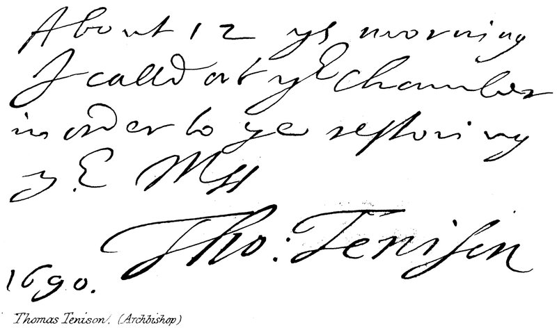 Thomas Tenison, (ärkebiskop) av English School