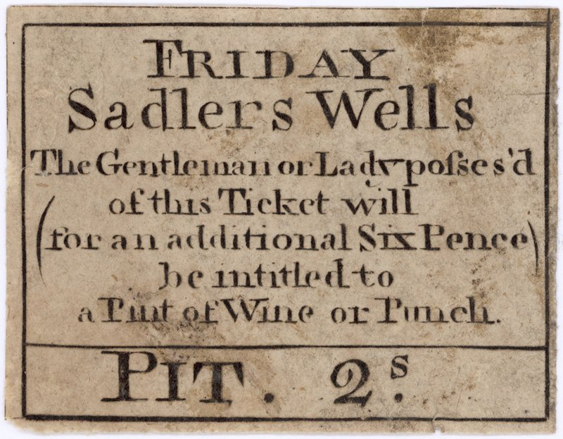 Biljett till Friday Sadlers Wells av English School