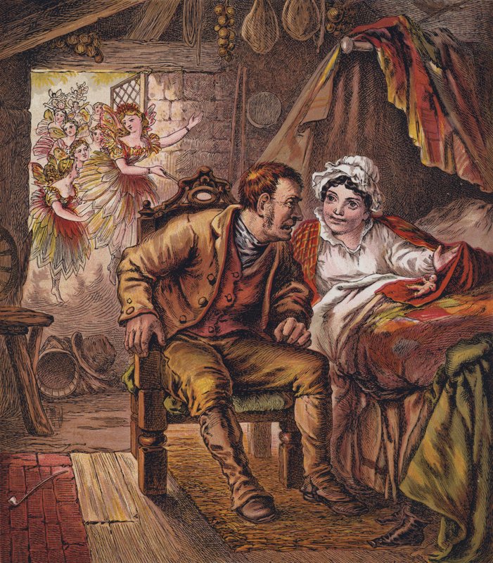 Tom Thumb (färglitografi) av English School