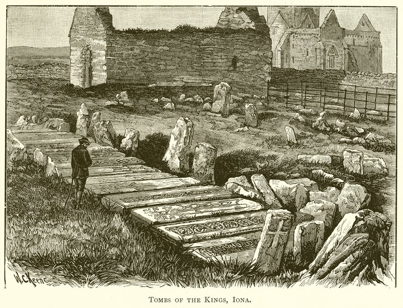 Kungarnas gravar, Iona av English School