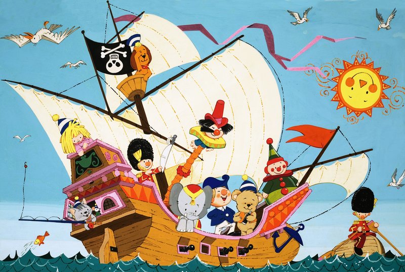 Topsy Turvy Piratskepp av English School