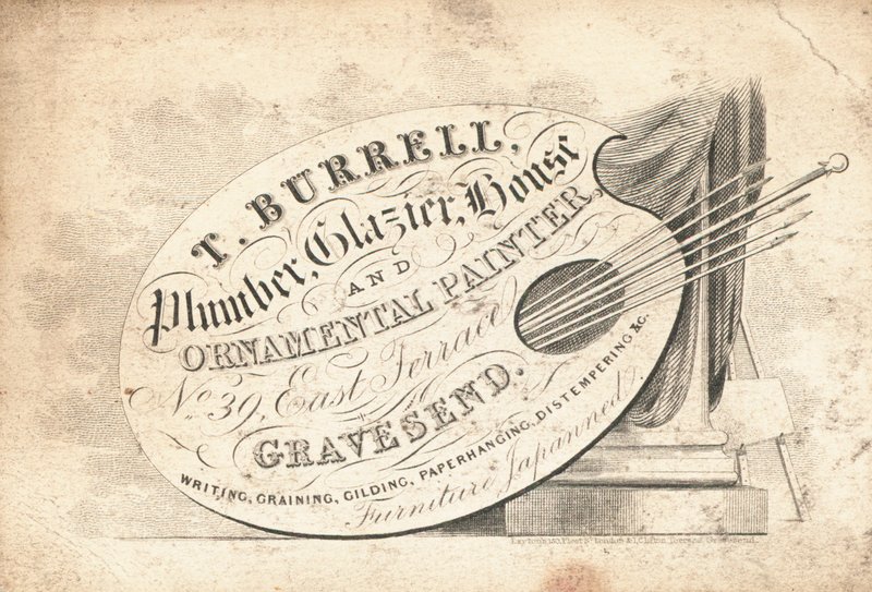 Handelskort, T Burrell av English School