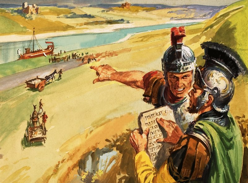 Trajanus väg byggs längs Donau av English School