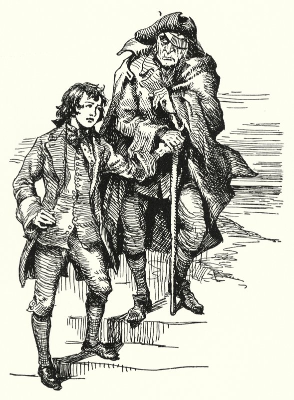 Treasure Island (litho) av English School
