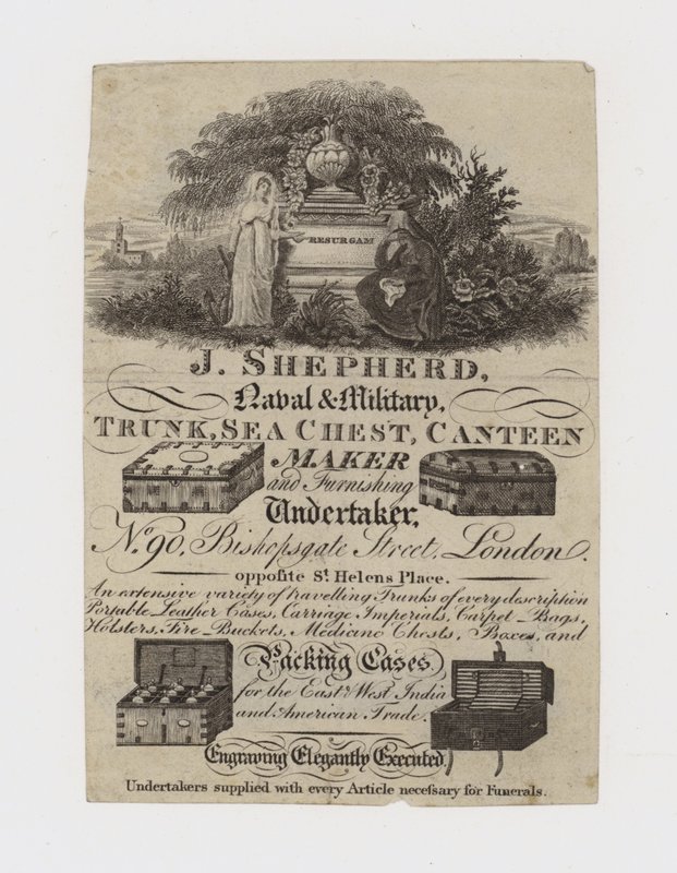 Trunk Maker, J Shepherd, byteskort av English School