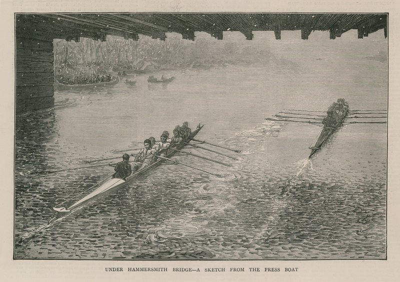 Under Hammersmith Bridge av English School