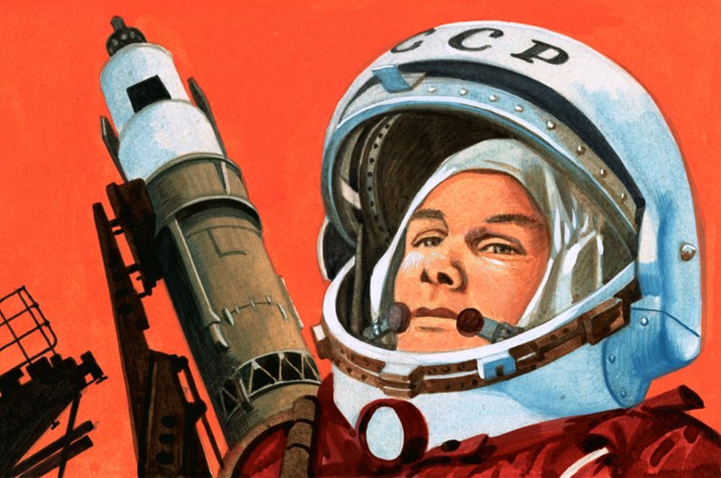 Oidentifierad rysk kosmonaut av English School