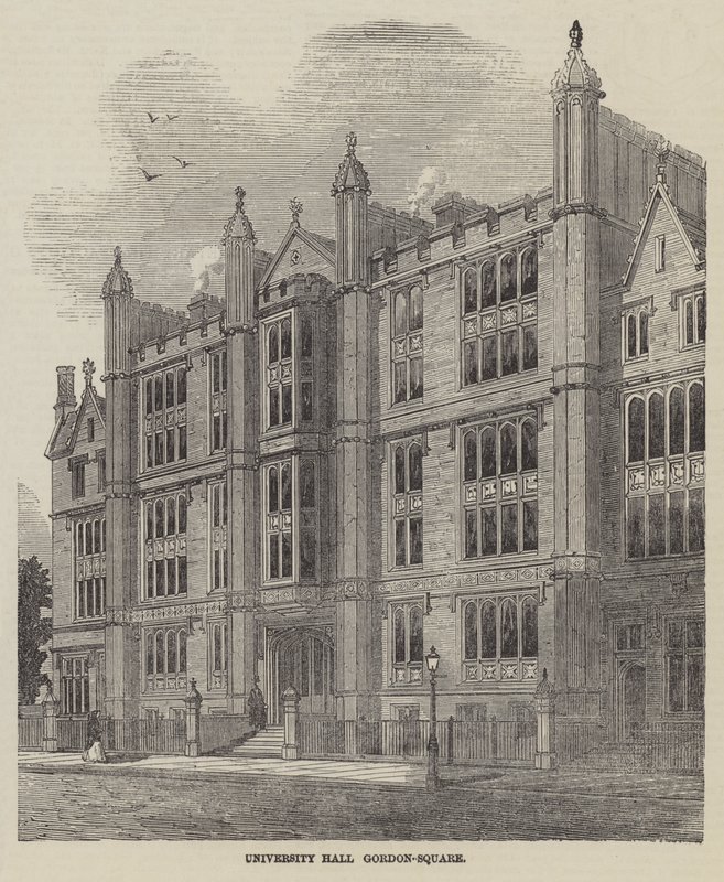 University Hall, Gordon-Square (gravyr) av English School