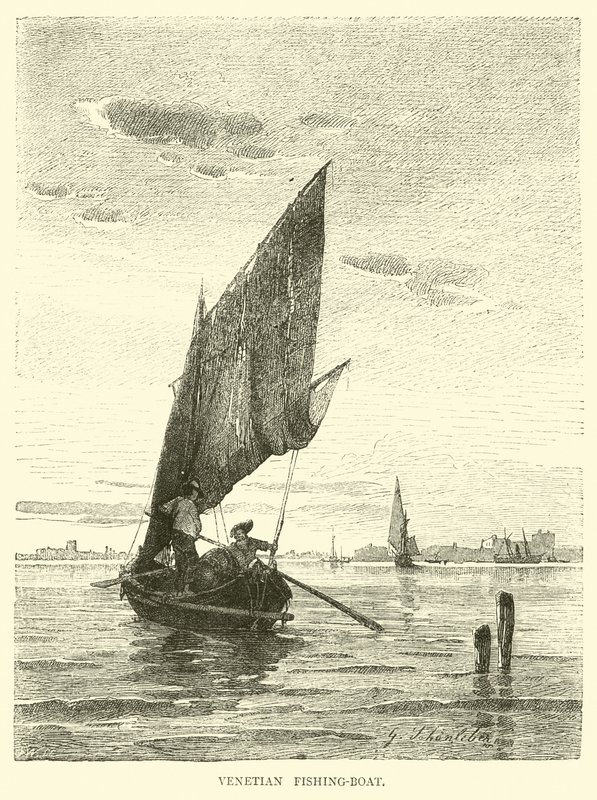 Venetiansk fiskebåt av English School