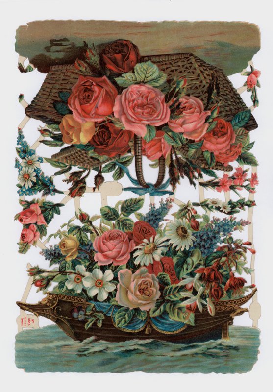 Viktorianska rester (chromolitho) av English School