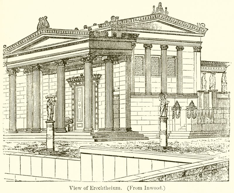 Utsikt över Erechtheium av English School