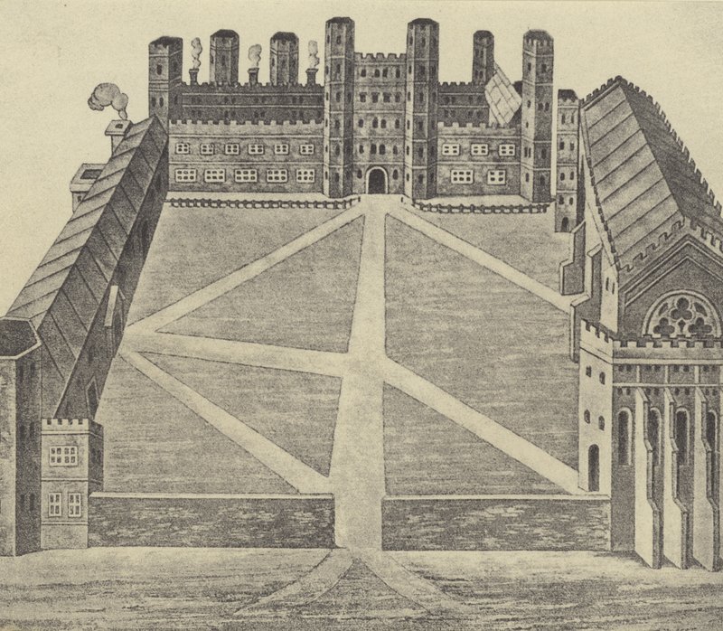 Vy över Eton, ca 1622 (gravyr) av English School