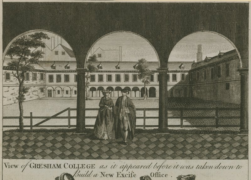 Utsikt över Gresham College av English School