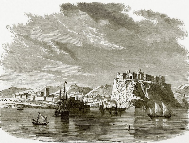 Utsikt över Sallee och Rabat av English School