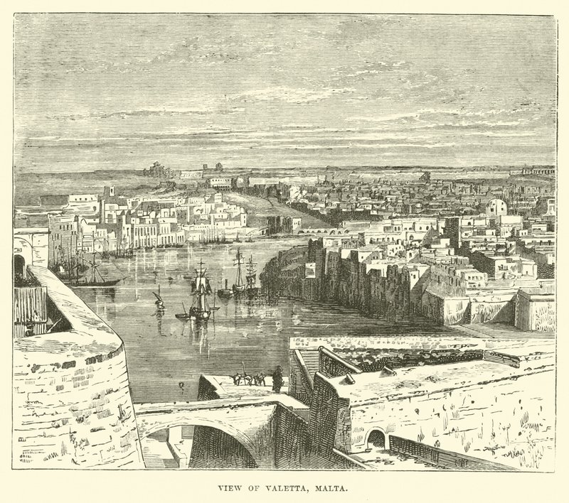 Utsikt över Valletta, Malta av English School