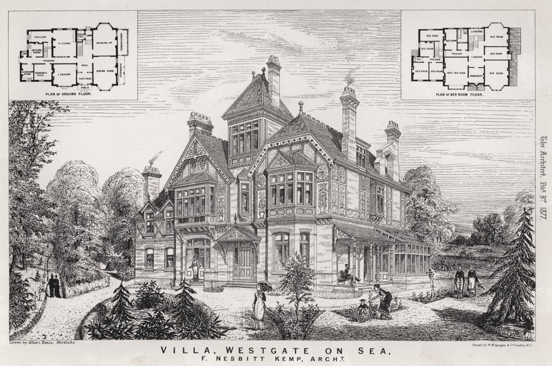 Villa, Westgate on Sea (gravyr) av English School