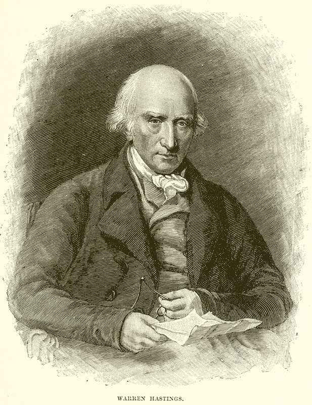 Warren Hastings av English School
