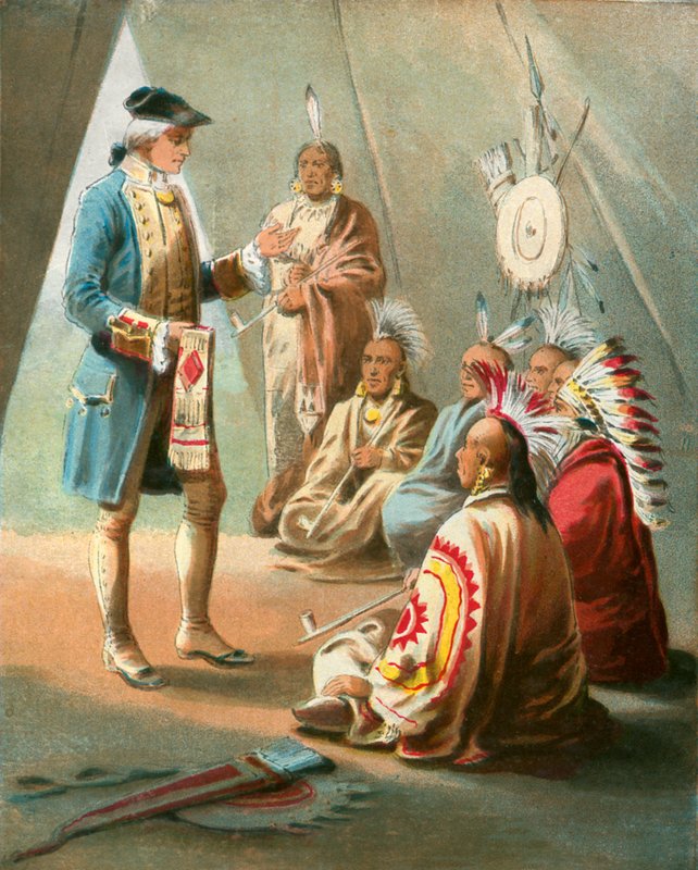 Washingtons första tal till indianerna av English School