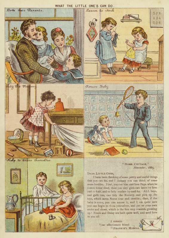 Vad den lilla kan göra (chromolitho) av English School