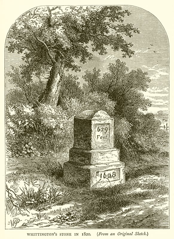 Whittingtons Stone 1820 av English School