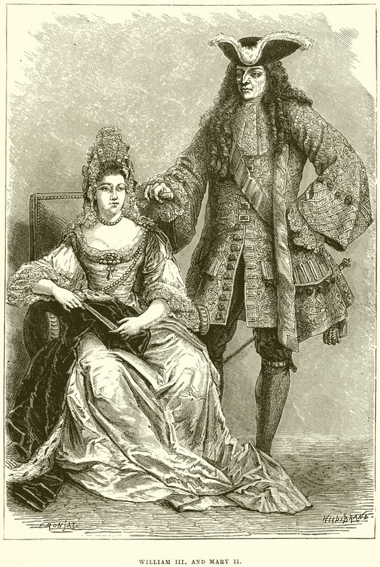 Vilhelm III och Maria II av English School