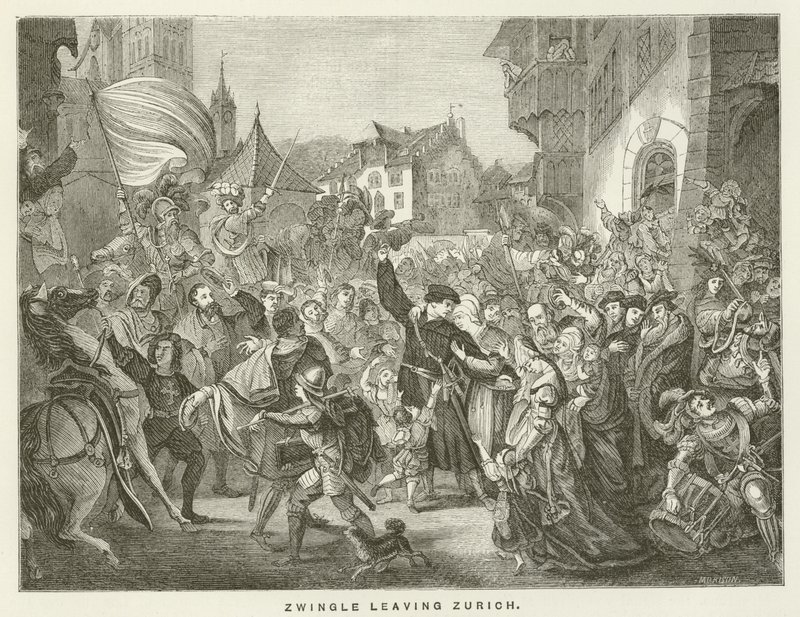 Zwingle lämnar Zürich av English School