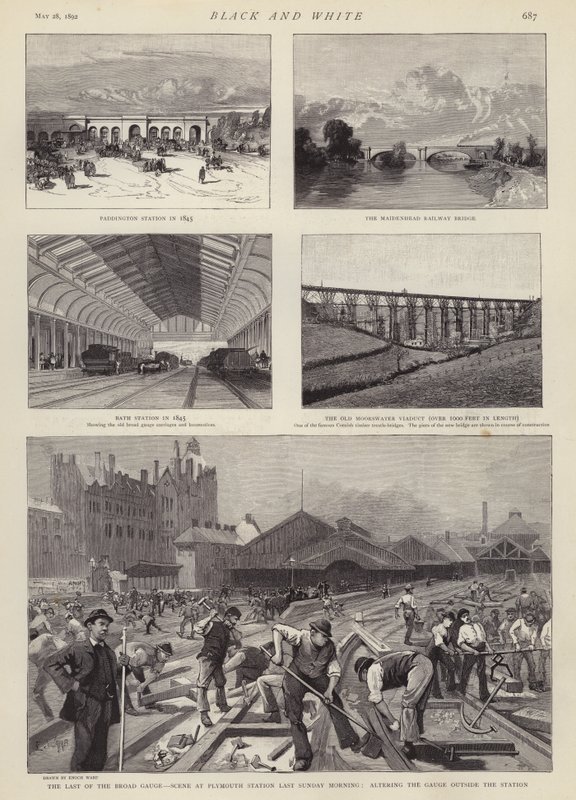 The Great Western Railway (GWR) (litho) av Enoch Ward
