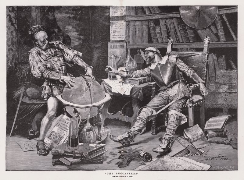 "The Buccaneers" (gravyr) av Enrique Serra