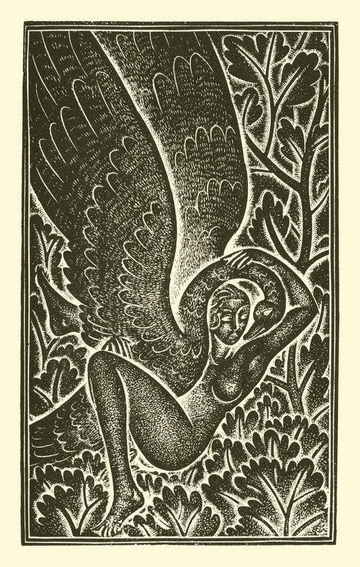 Leda älskade av Eric Gill